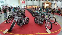 Deretan motor kustom di Kustomfest 2017. (Septian/Liputan6.com)