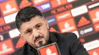 Gennaro Gattuso hadir dalam jumpa pers sebagai pelatih AC Milan. (www.acmilan.com)