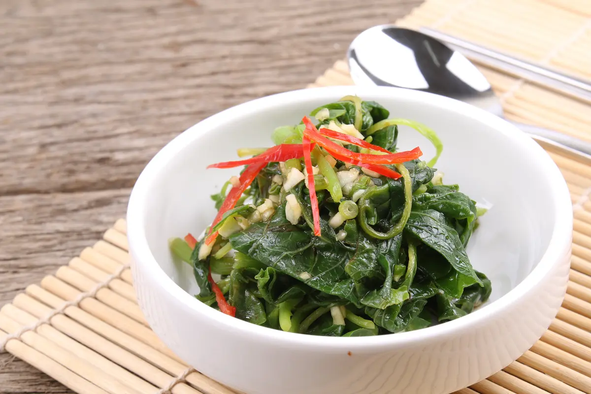tumis bayam korea