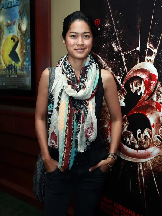 Film '3' menjadi pengalaman pertama Prisia Nasution melakoni film bergenre 'action'. (Deki Prayoga/Bintang.com)