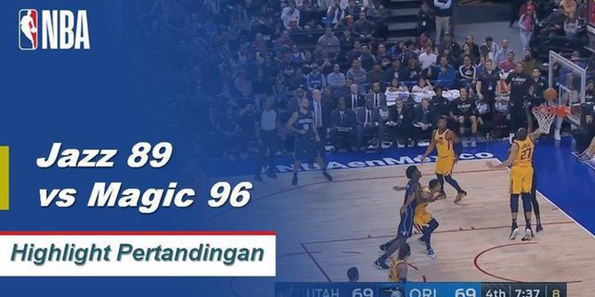 Cuplikan Hasil Pertandingan NBA : Jazz 89 VS Magic 96