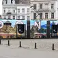 KBRI Brussel memamerkan keindahan Indonesia di tram Belgia guna menarik wisatawan asing pasca pandemi COVID-19. (Dok: Kemlu RI)