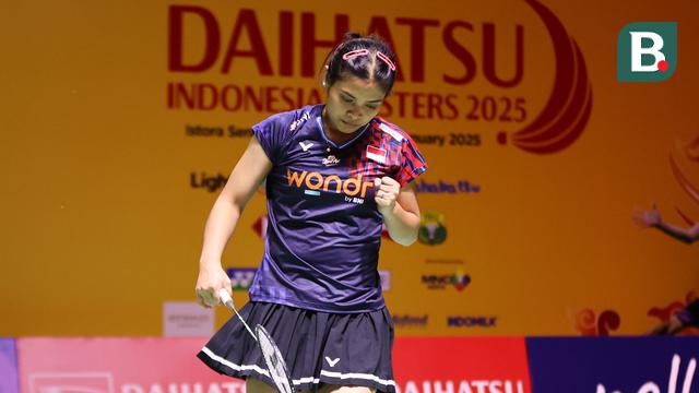 Foto: Taklukkan Wakil Chinese Taipei, Gregoria Mariska Amankan Tiket Perempat Final Indonesia Masters 2025