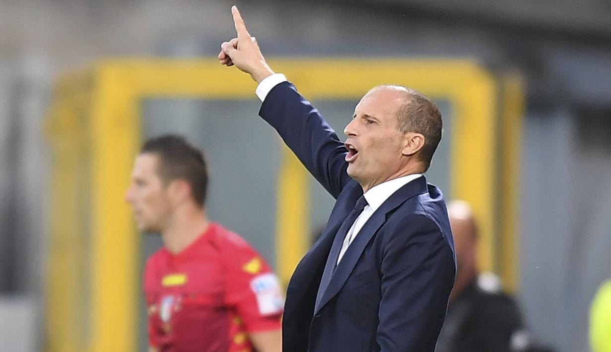 Hasil ini membuat pasukan Massimiliano Allegri untuk sementara keluar dari zona degradasi dan duduk di posisi ke-12 dengan lima poin dari lima laga. (AP/Tano Pecoraro)