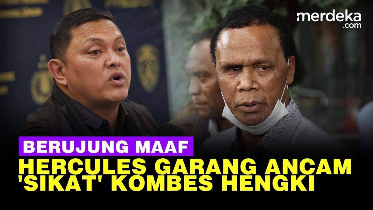 VIDEO: Hercules Garang Ancam Kombes Hengki, Berujung Minta Maaf ke Dua Jenderal