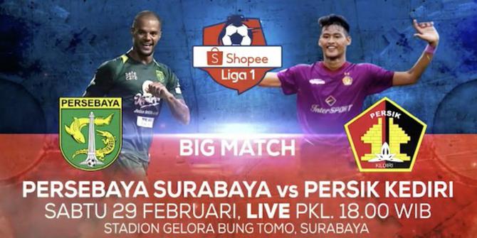 VIDEO: Saksikan Laga Perdana Shopee Liga 1 2020, Persebaya Vs Persik Live Exclusive di Indosiar