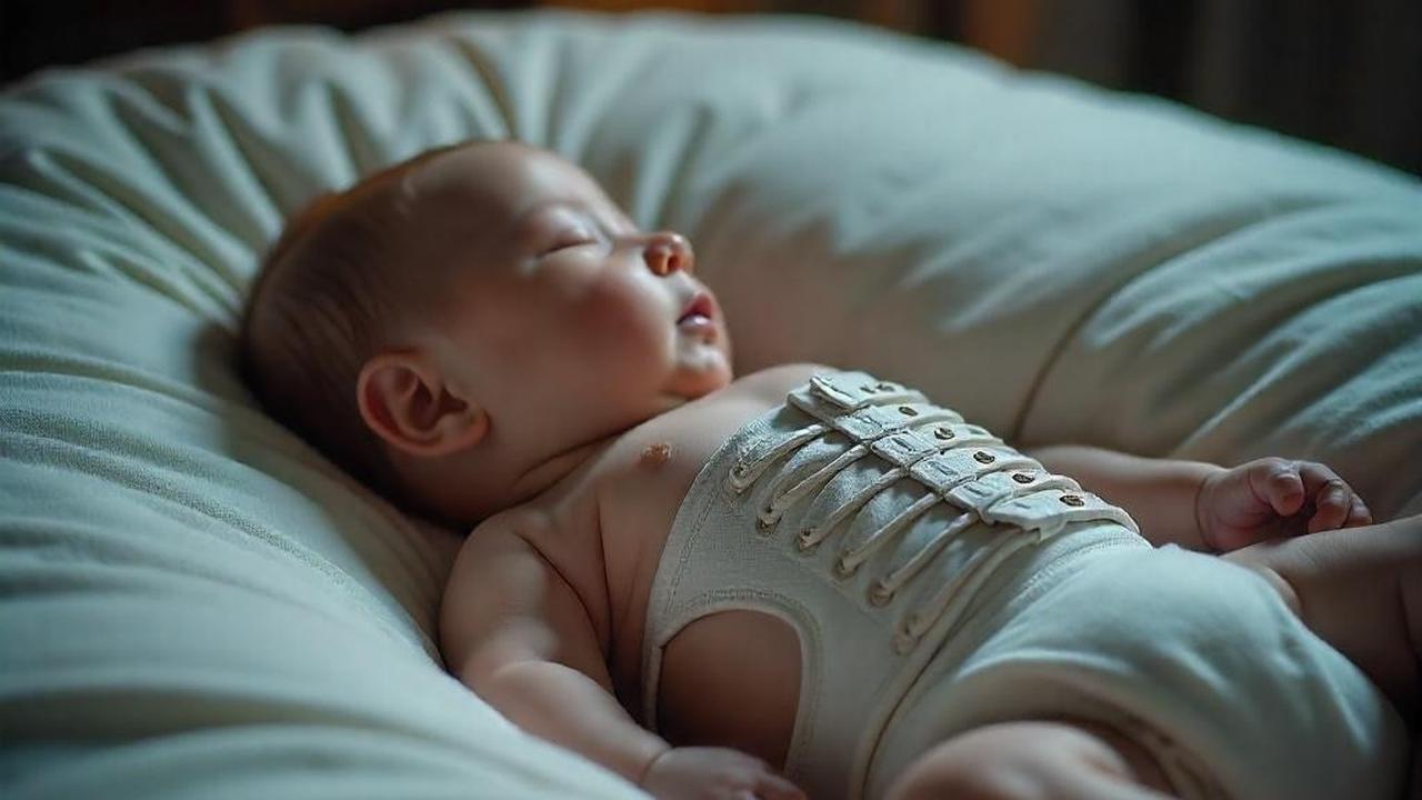 Ilustrasi Bayi Memakai Gurita
