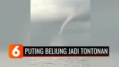 Fenomena alam angin puting beliung yang mengangkat air terjadi di perairan Selat Bali, Banyuwangi, Jawa Timur. Pusaran angin yang kuat merusak perahu nelayan dan sejumlah rumah. Meski begitu fenomena alam ini justru jadi tontonan warga.