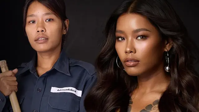 Potret Penyapu Jalanan Bangkok Viral yang Kini Jadi Model