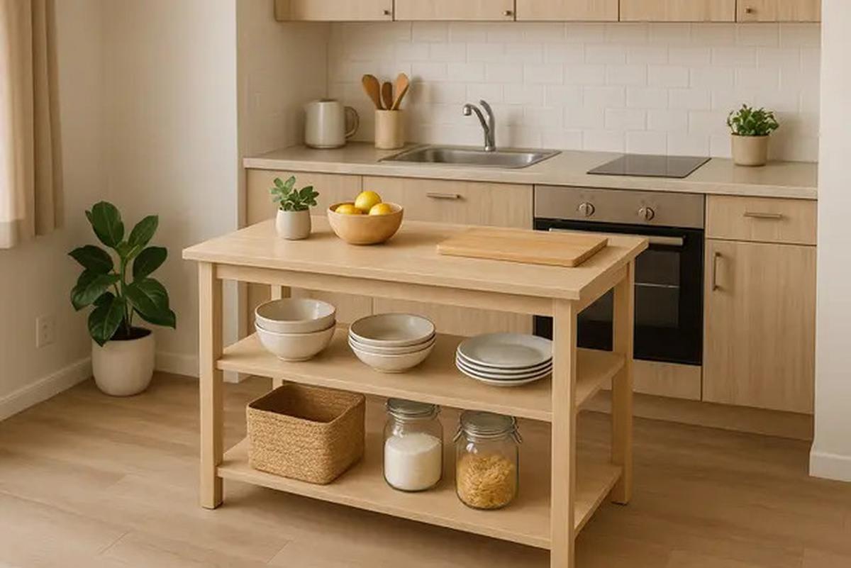 7 Model Kitchen Island di Dapur Kecil 2025, Solusi Fungsional &amp; Estetik