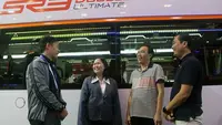 PO. Harapan Jaya hadirkan 3 bus mewah keluaran terbaru di pameran GAIKINDO Indonesia International Auto Show (GIIAS) 2023. (Istimewa).
