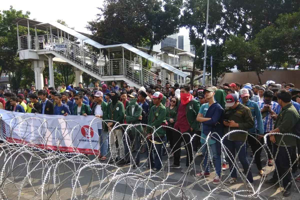 Aksi mahasiswa depan KPK