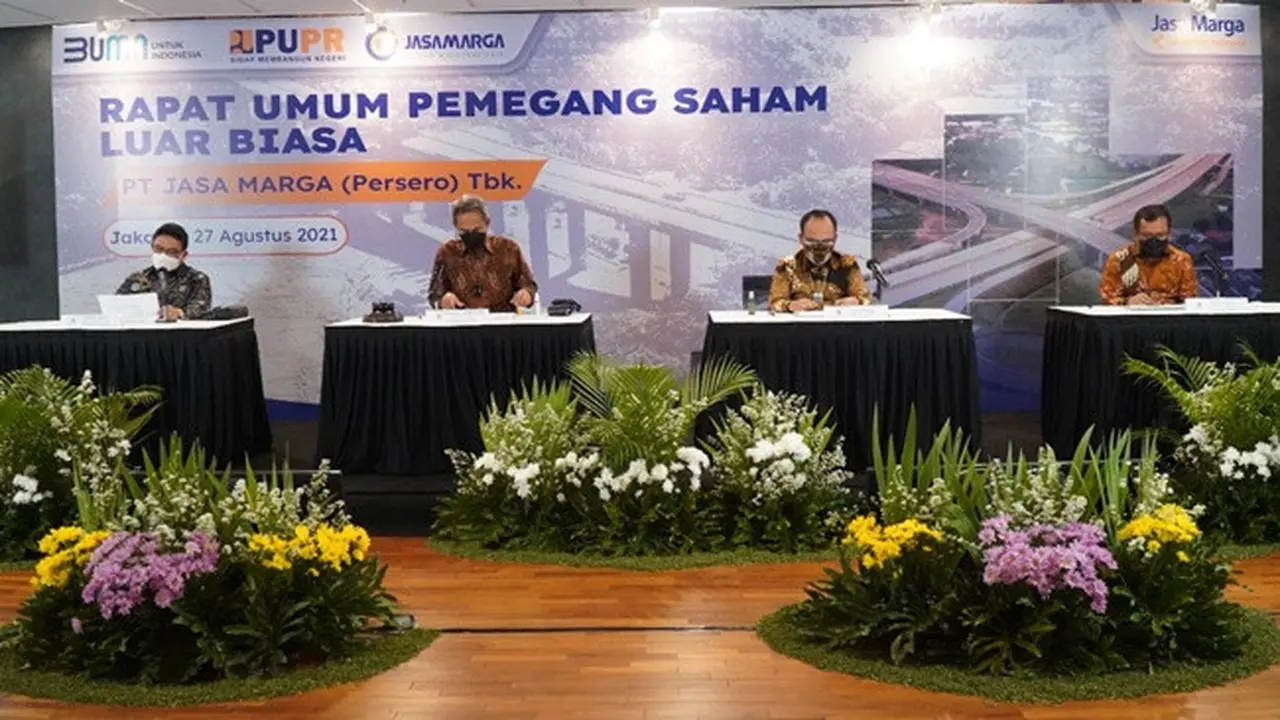 RUPSLB PT Jasa Marga Tbk pada Jumat, 27 Agustus 2021 (Dok: PT Jasa Marga Tbk)