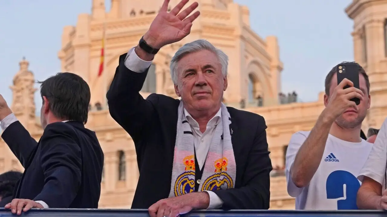 Pelatih Real Madrid, Carlo Ancelotti.