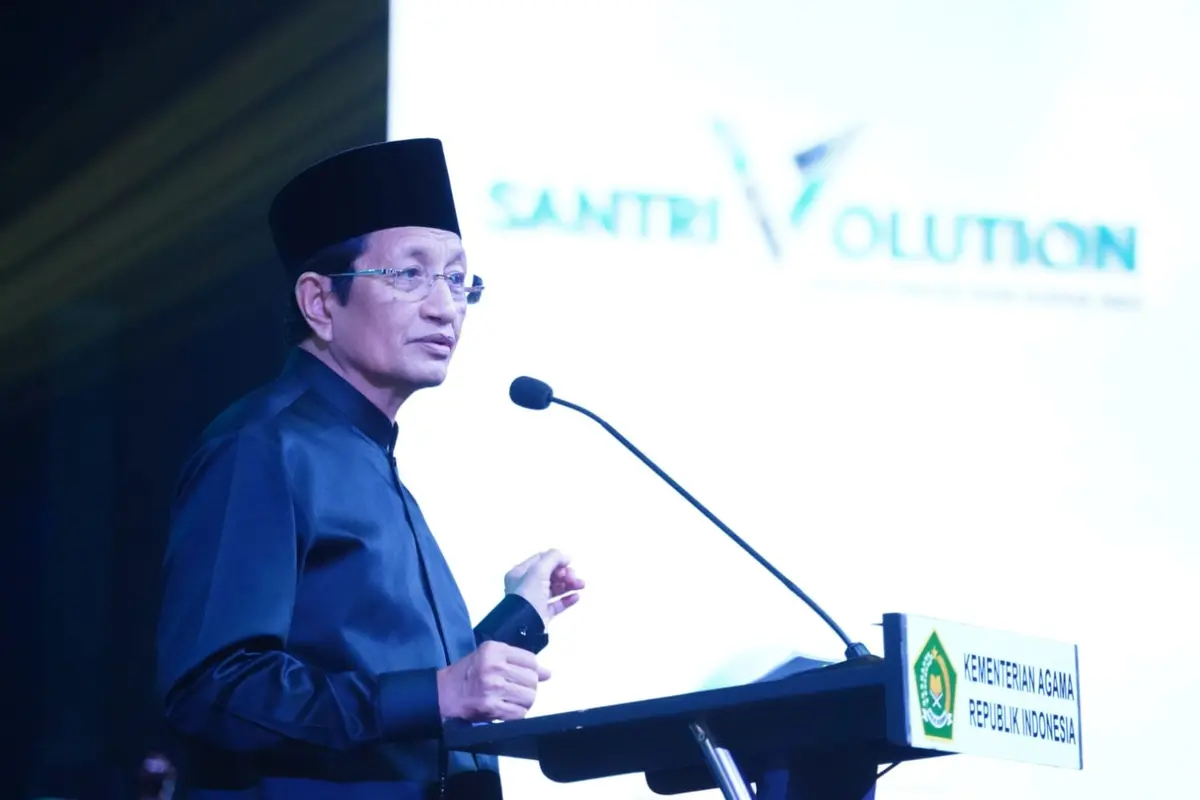 Menag Nasaruddin Umar Hadiri Malam Puncak Hari Santri 2024