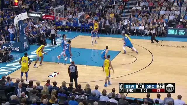 VIDEO : Cuplikan Pertandingan NBA,  Warriors 111 vs Thunder 107