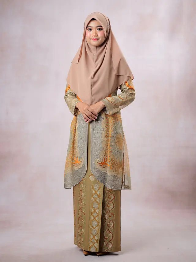 Gamis Syar'i Motif Etnik Trendy