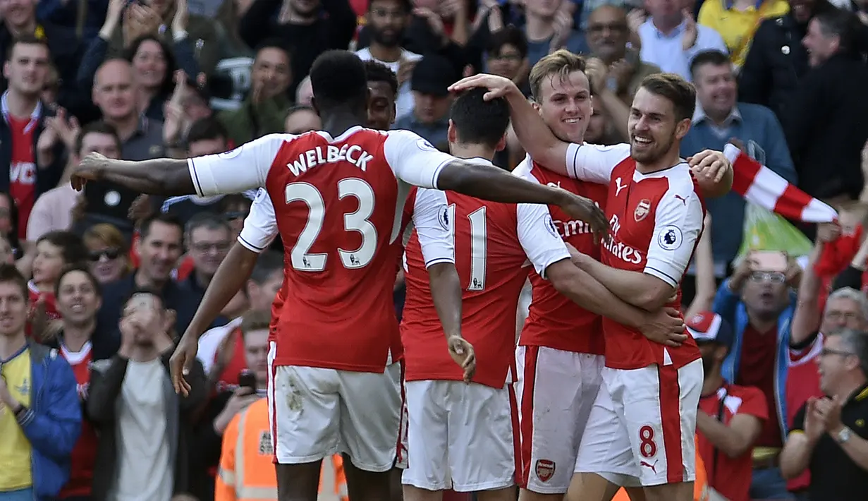 6. Arsenal - Pendapatan 487,6 juta euro (Rp7,9 triliun). (EPA/Gerry Penny)