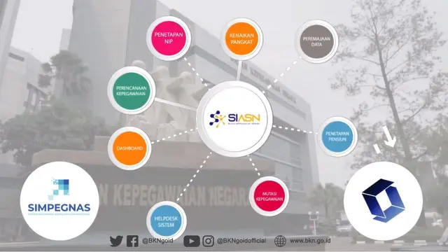 Sistem Informasi ASN yang telah diluncurkan BKN.