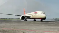 Pesawat Air India mendarat perdana di Denpasar, Bali. (dok. Air India)