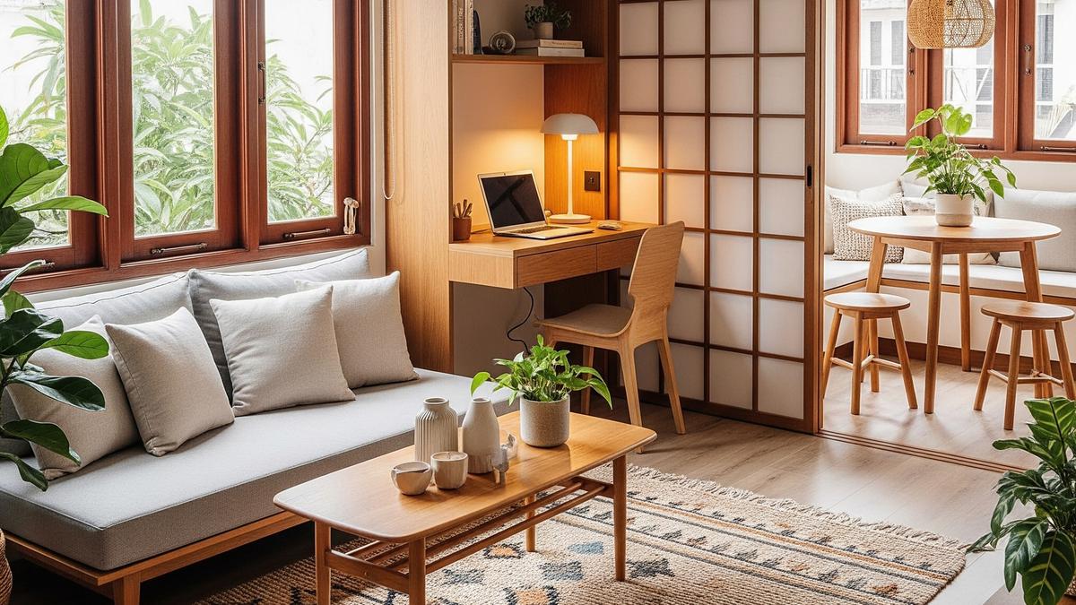 9 Desain Interior Rumah Bergaya Japandi yang Cocok untuk Rumah Kecil Terbaru 2025, Fungsional Estetik
