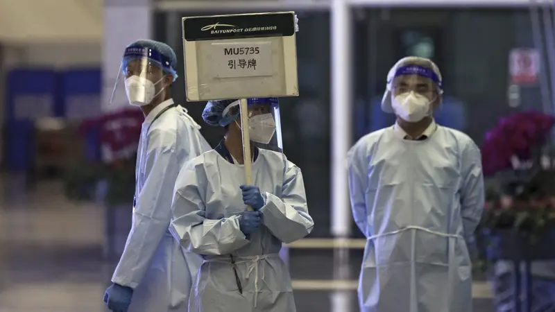 Suasana Bandara Internasional Baiyun Usai Pesawat China Eastern Airlines Jatuh