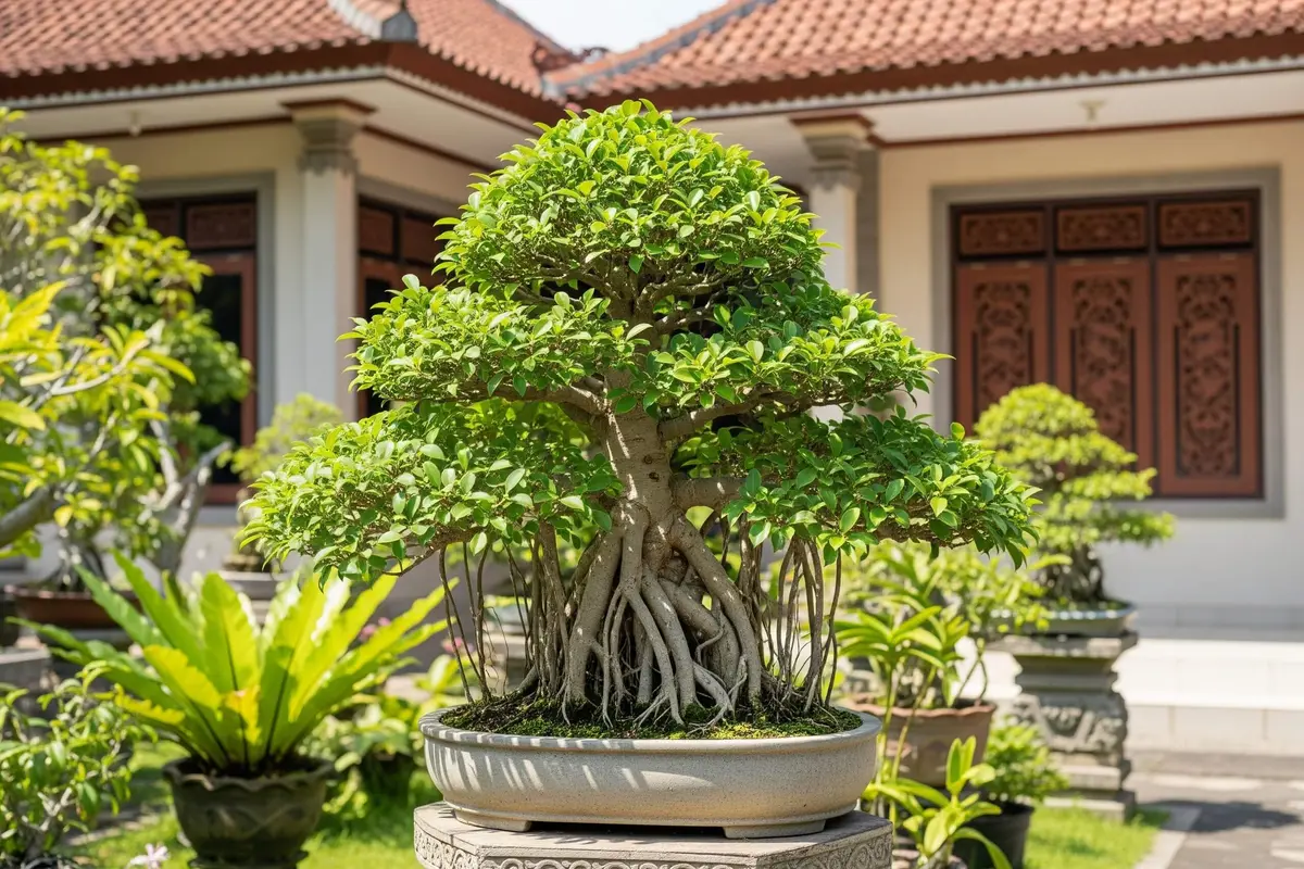 Tanaman Bonsai Depan Rumah