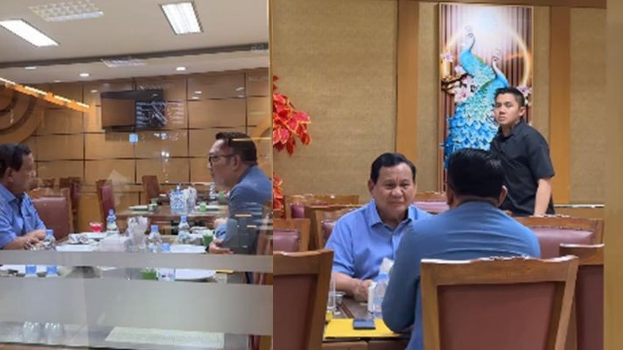 Prabowo Ajak Ridwan Kamil Makan Malam Nasi Padang, Kehadiran Mayor Teddy jadi Tanda Tanya