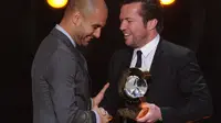 Pep Guardiola- Lothar Matthaus (FRANCK FIFE / AFP)