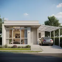 Desain Rumah Minimalis Budget Rp 200 Juta Ada Carport (AI)