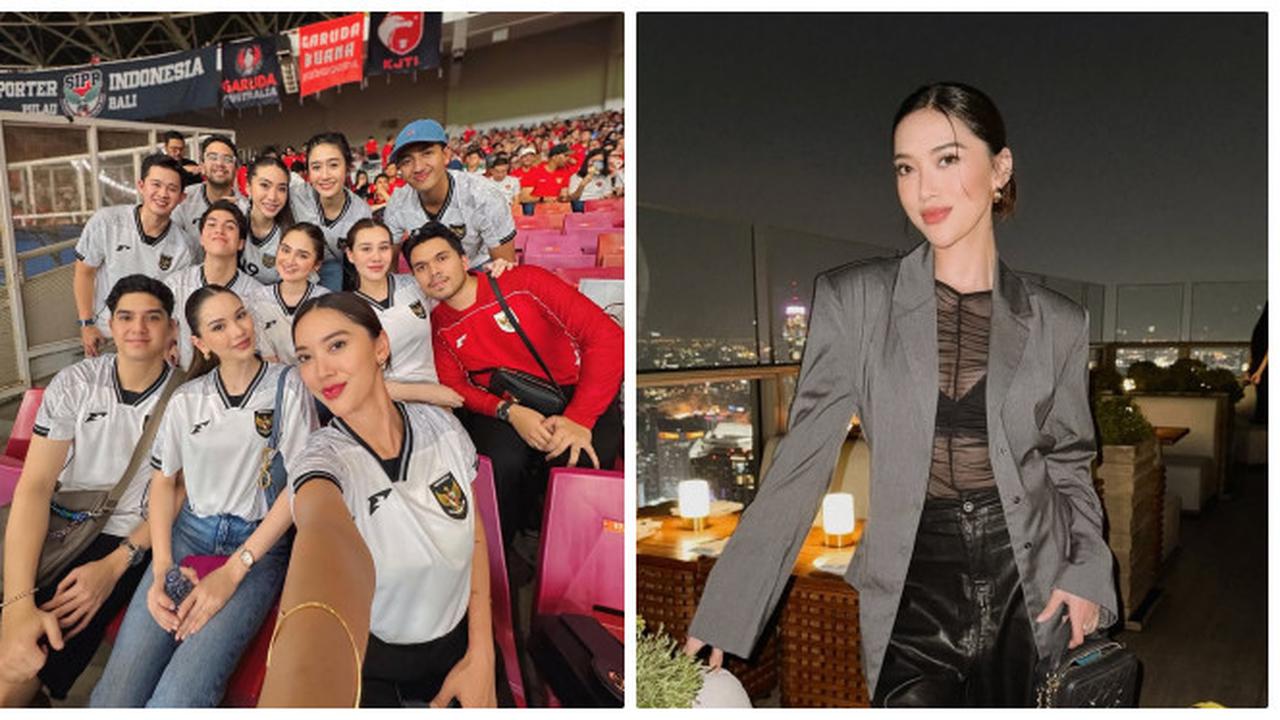 6 Potret Dindra Nashriyah Pernah Dijodohkan dengan Al Ghazali, Nonton Timnas Bareng Alyssa