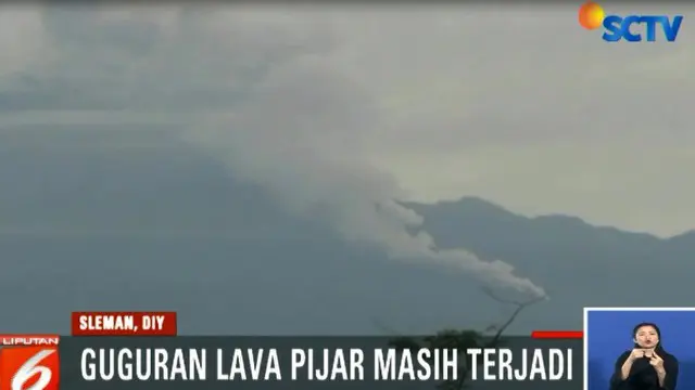 Peningkatan aktivitas Merapi terjadi akibat masih terus berlangsungnya pertumbuhan kubah lava di Puncak Gunung Merapi.
