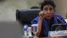 Menteri Kelautan dan Perikanan Susi Pudjiastuti (Liputan6.com/Herman Zakharia)