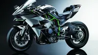 Kawasaki H2R resmi disingkap di Intermot dan digadang-gadang bakal menjadi sepeda motor tercepat. 