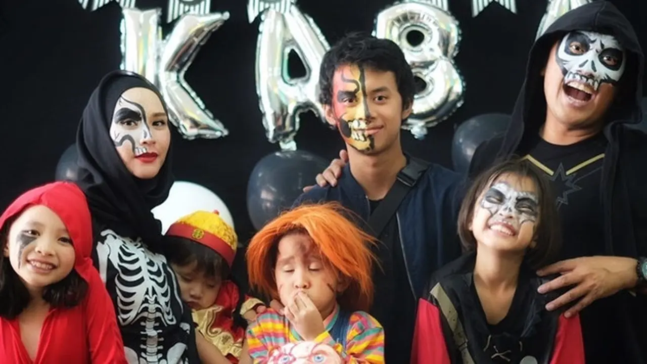 6 Momen Unik Ulang Tahun Anak Zaskia Adya Mecca, Pakai Konsep Horor
