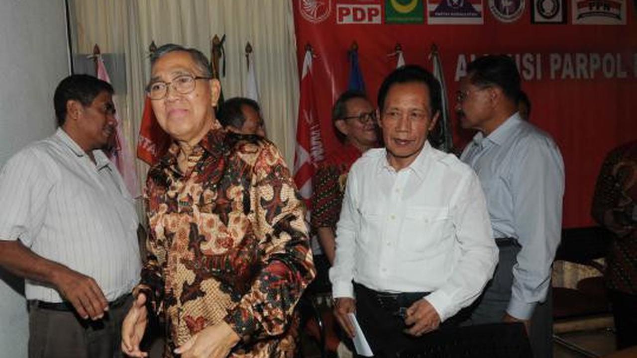 Try Sutrisno hadiri konpers penolakan KPU di Kantor PKPI