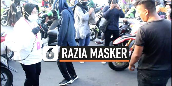 VIDEO: Risma Razia Masker, Warga Bandel Disuruh Push Up