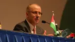 Perdana Menteri Palestina Rami Hamdalah menggelar konferensi pers di Jakarta Convention Center, Selasa (21/4/2015). Rami mengapresiasi dukungan Indonesia kepada kemerdekaan Palestina. (Liputan6.com/Herman Zakharia)