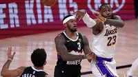 Hasil NBA Nuggets vs Lakers: Triple Double Sia-sia LeBron James (AP)