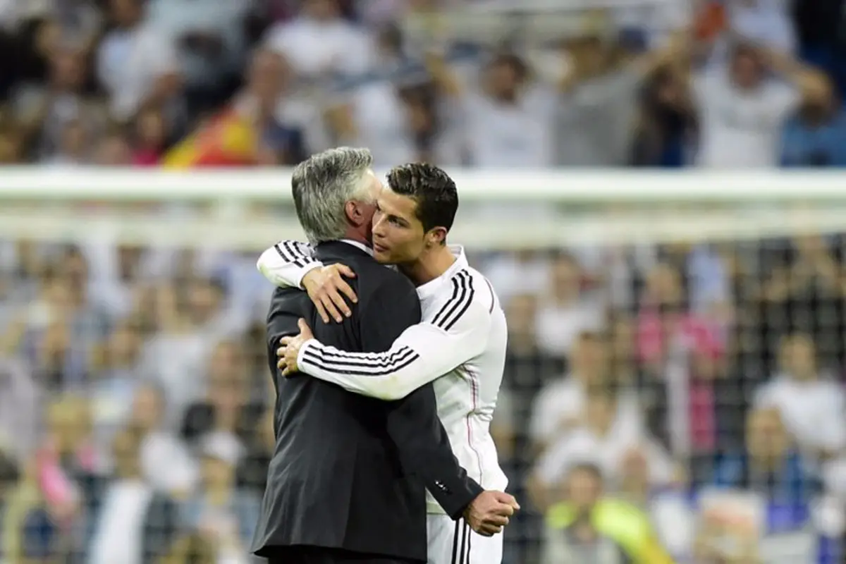 Cristiano Ronaldo dan Carlo Ancelotti