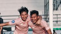 Septian Bagaskara (kanan) merayakan gol ke gawang PSS Sleman (Dok. Persik Kediri)