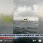 Kapal Motor (KM) Reski terbalik dihantam gelombang tinggi, 7 penumpang dilaporkan meninggal dunia. (YouTube Liputan6)