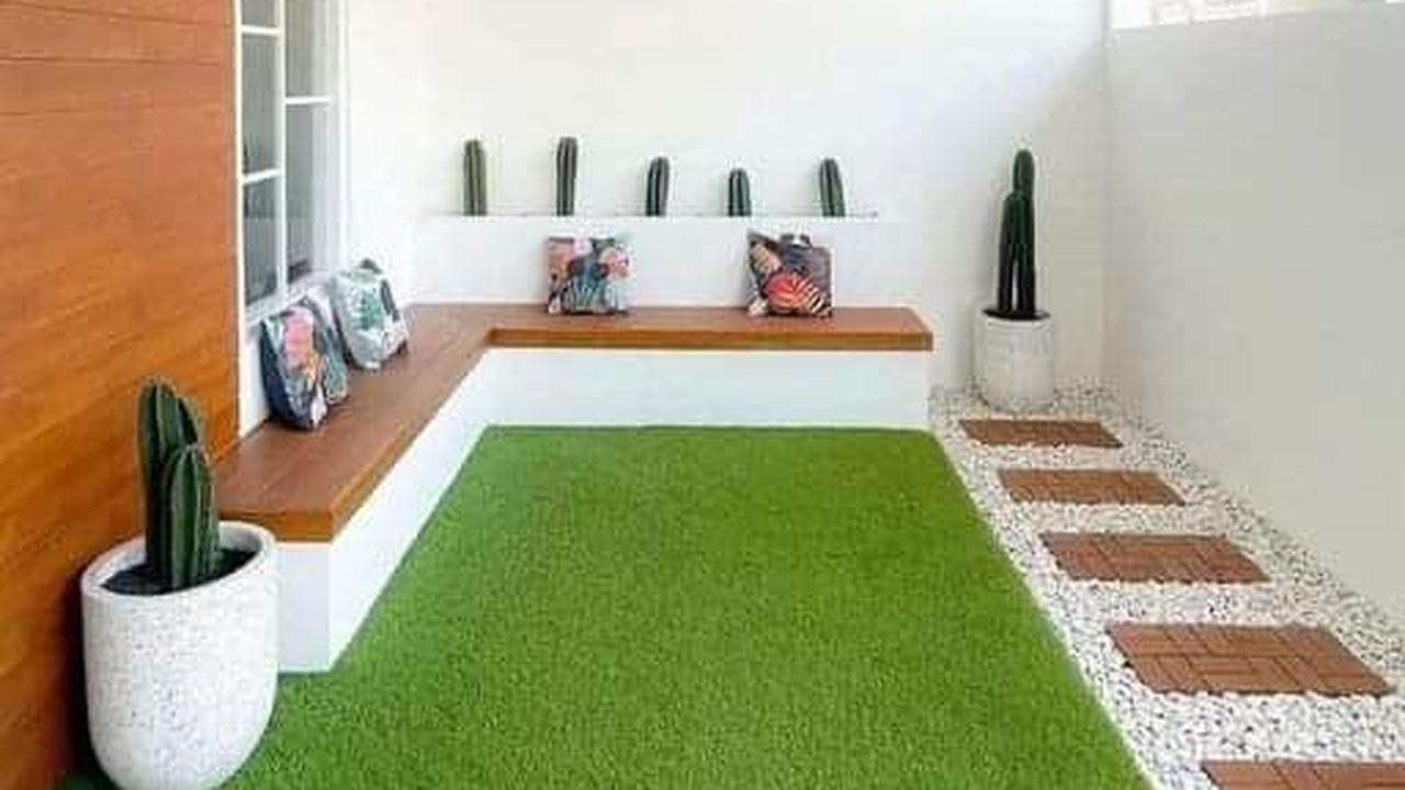 Desain Taman Rumput Sintetis