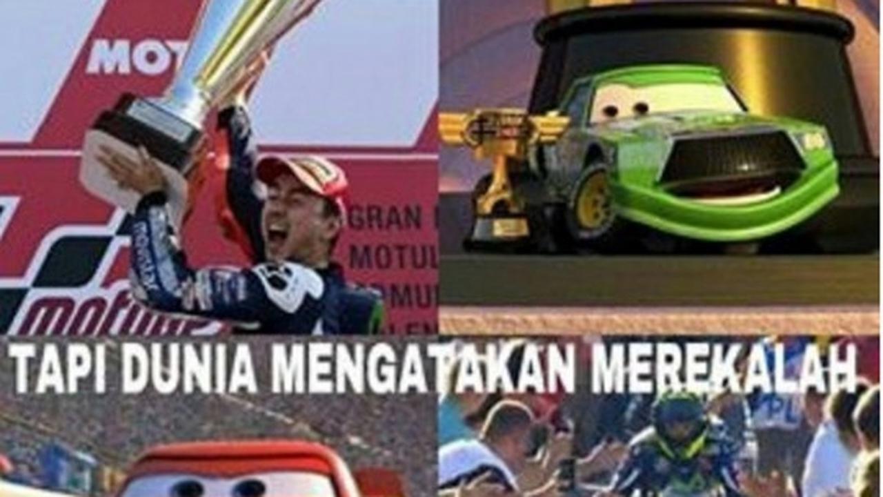 Deretan meme dukungan ke Valentino Rossi selepas GP Valencia 2015