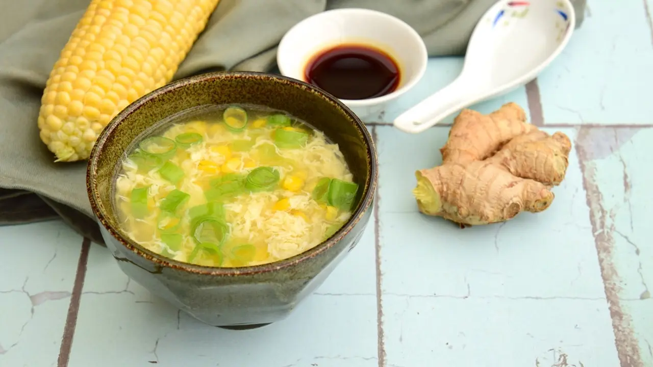 sup jagung telur