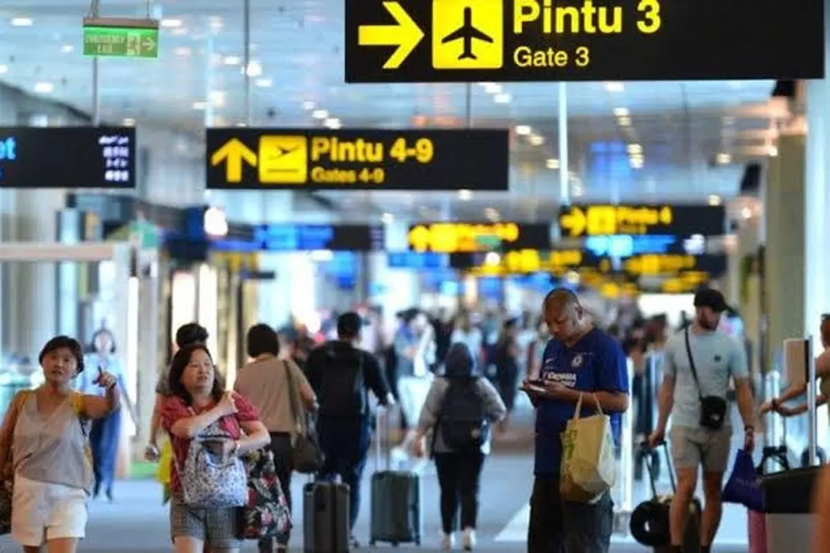 Suasana di Bandara Internasional I Gusti Ngurah Rai Bali.