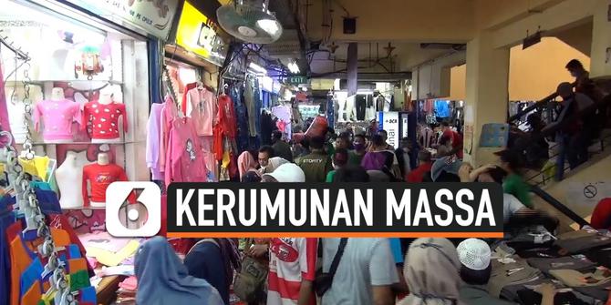 VIDEO:  Kerumunan Massa Terjadi di Pasar Cipulir