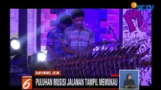 Berbagai lagu dilantunkan, mulai dari lagu Perahu Layar hingga Lagu Cantik yang dipopulerkan Siti Badriyah.