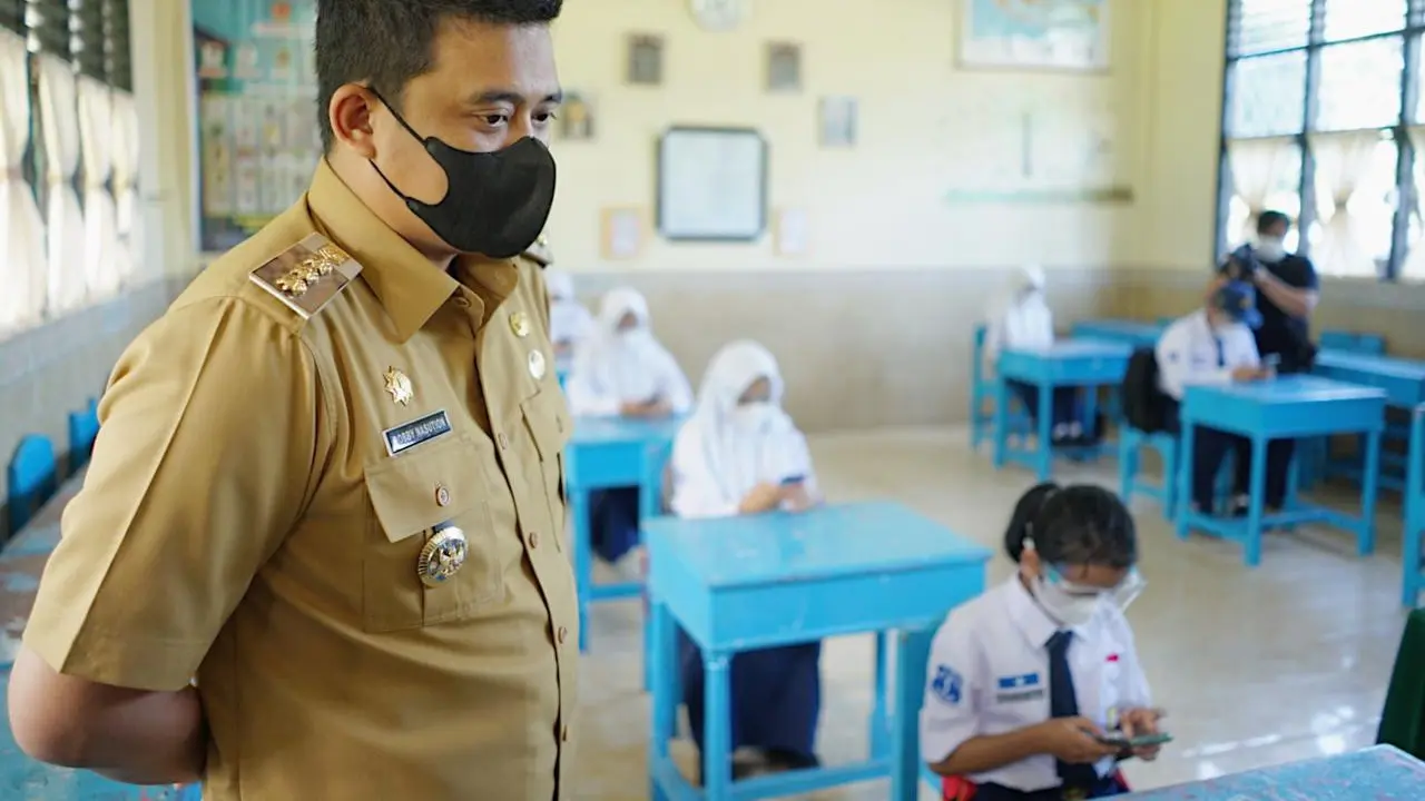 Simulasi Belajar Tatap Muka di Medan Berjalan Lancar, Bobby Nasution Diapresiasi