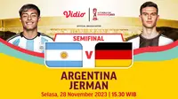 Siaran Langsung Semifinal Piala Dunia U17: Argentina vs Jerman (Sumber: dok .vidio.com)